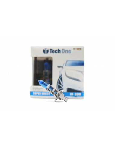 KIT LÂMPADA HALOGÉNEA SUPER BRANCA H1 55W 8500K